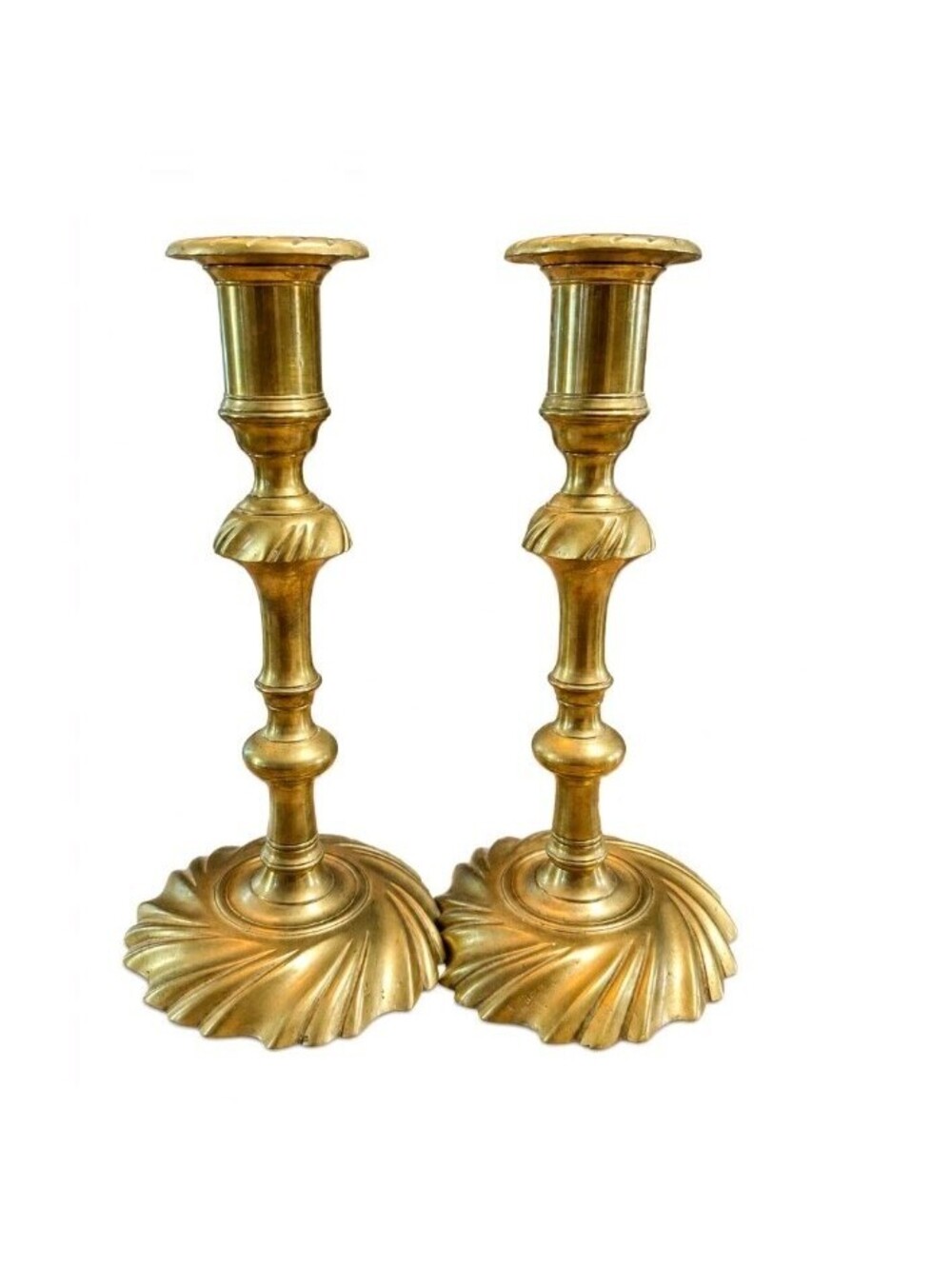 Virginia Metalcrafters Colonial Williamsburg CW16-10 Brass Candlesticks Pair
